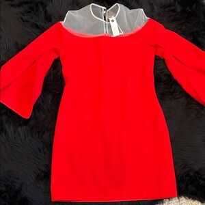 Anne Fountaine  cocktail Dress with Sheer Neckline